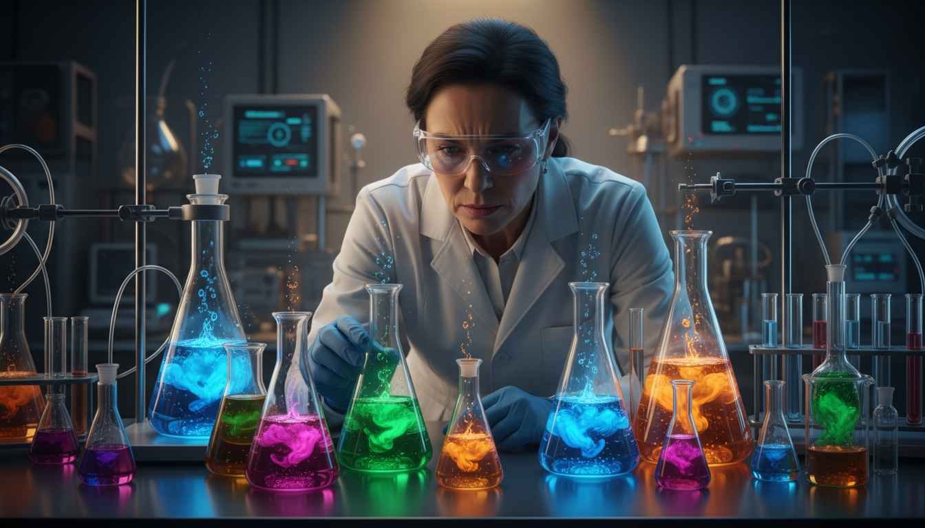 abstract science experiment